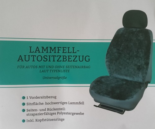 Auto lammfell sitzbezug grau - auto, lammfell-sitzbezug