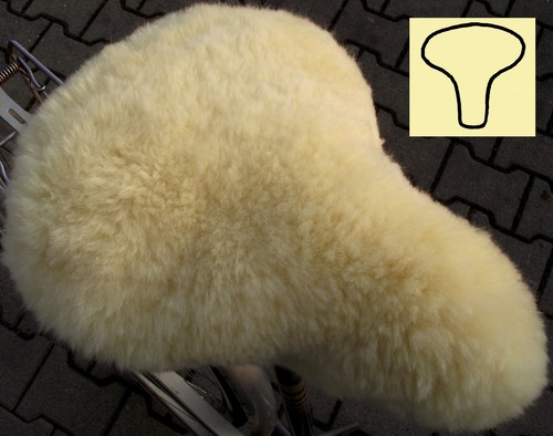 Lammfellbezug sattelbezug - lammfellbezug,